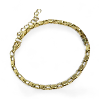 Pulsera para hombre con Eslabones Dorada en Acero Inoxidable