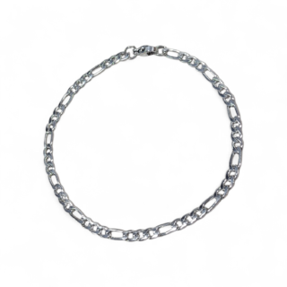 Pulsera para Hombre con Eslabones Plateada en Acero Inoxidable