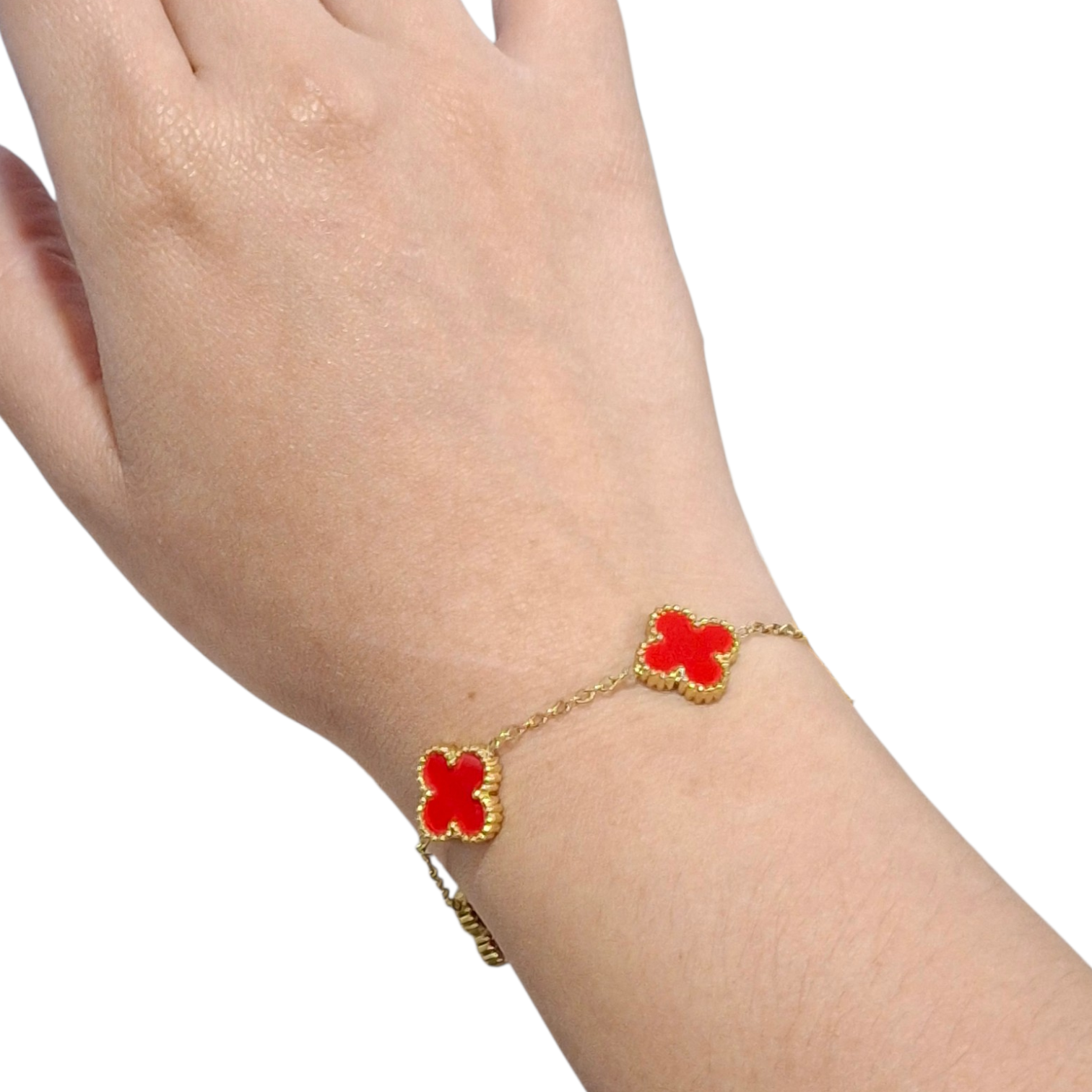 Pulsera Van Cleef en diferentes tonos, Acero Inoxidable - Imagen 6