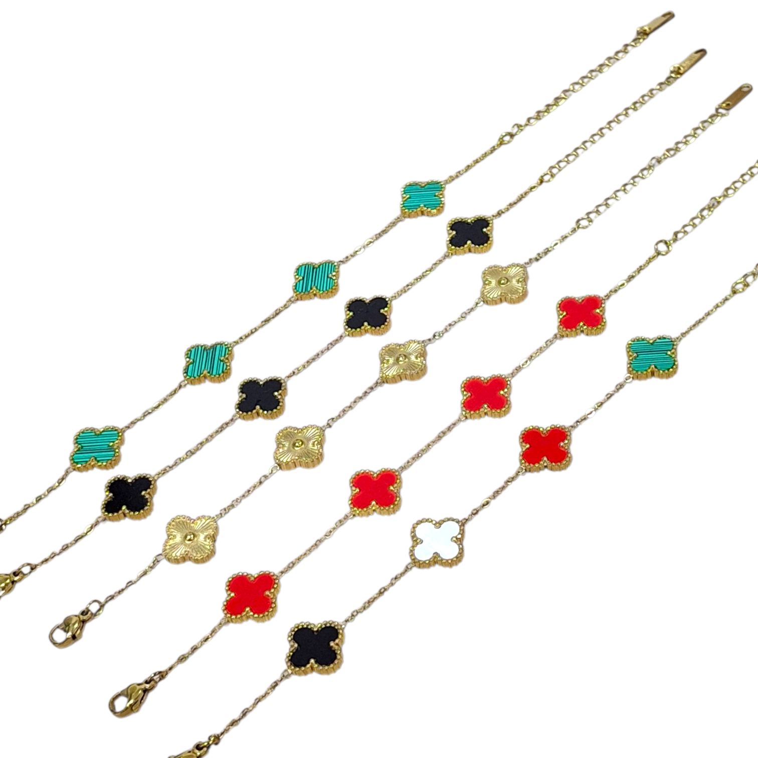 Pulsera Van Cleef en diferentes tonos, Acero Inoxidable