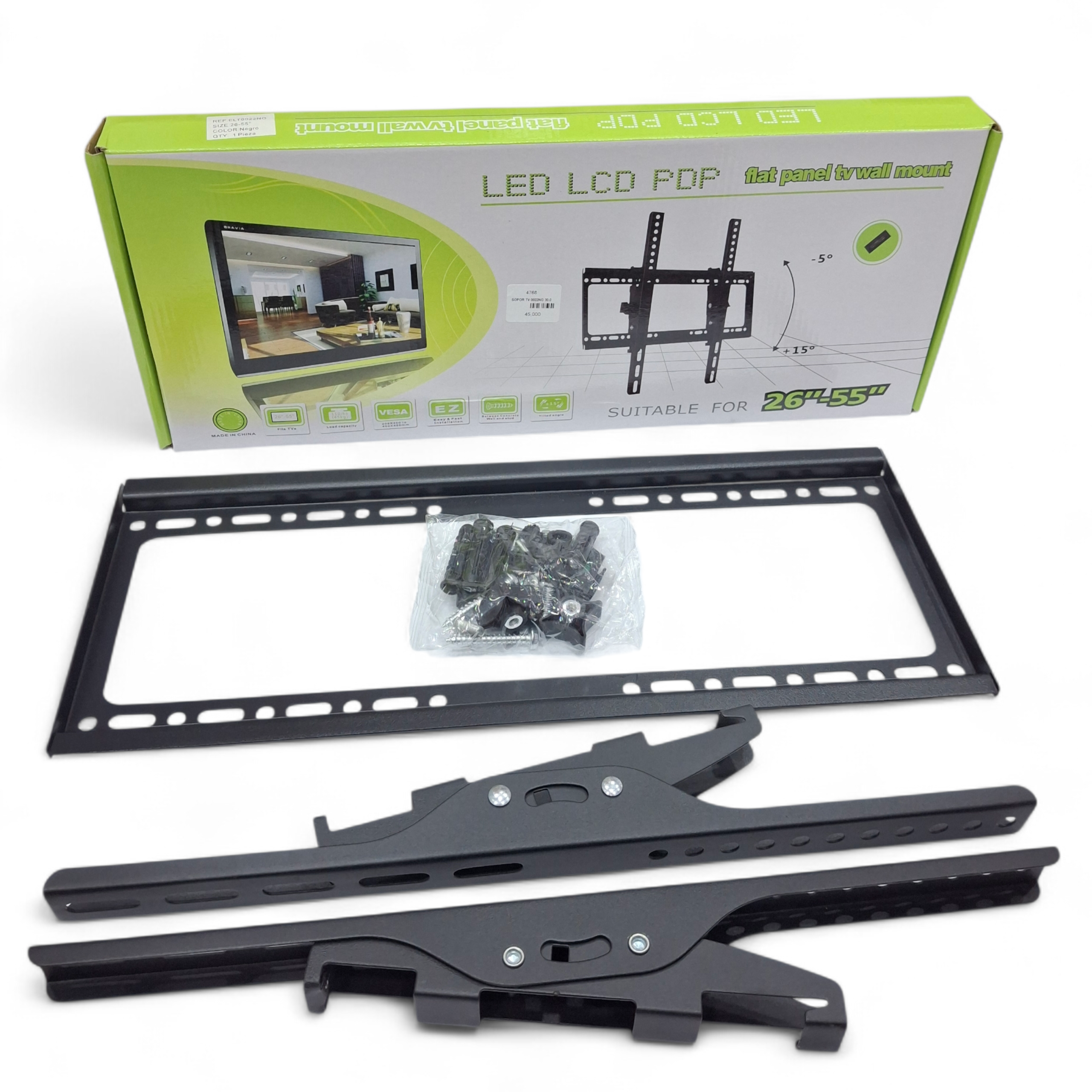 Soporte de Pared para TV 26" a 55" | Inclinación ±20°