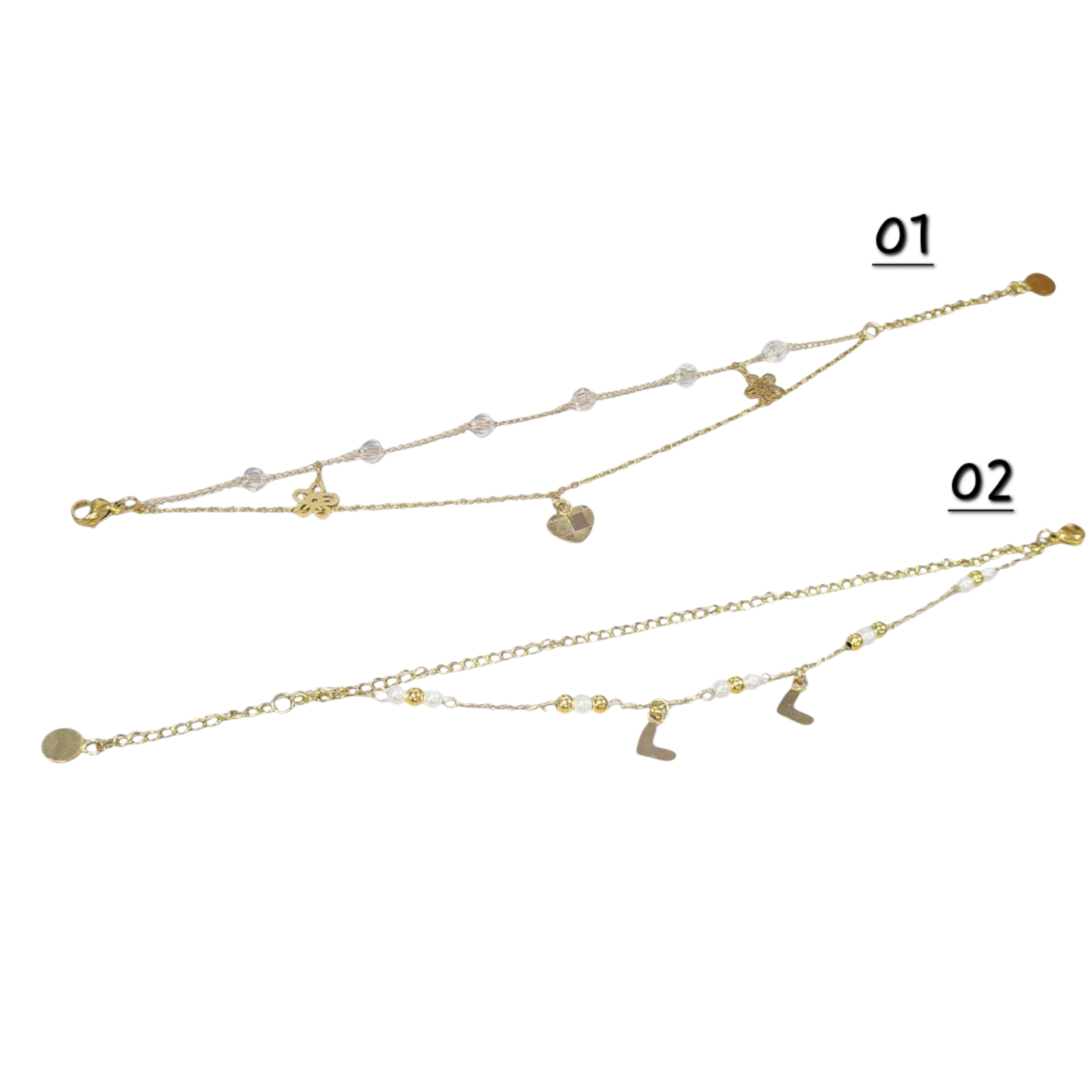 Pulsera Doble 2 Referencias en Acero Inoxidable - Imagen 2