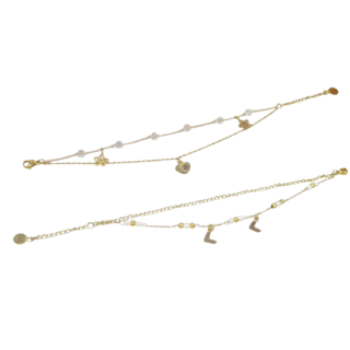 Pulsera Doble 2 Referencias en Acero Inoxidable