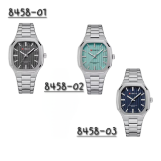 Reloj Curren Acero Cuadrado Original.