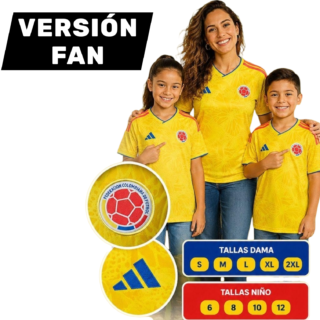 Camiseta Selección Colombia – Versión Fan 1.1 | Mundial 2026